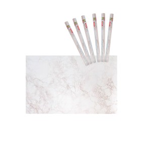 6 Rotoli Carta Adesive Per Mobili 45X200cm Effetto Marmo Carta da Parati Autoadesive Rivestimento PVC Lavabile
