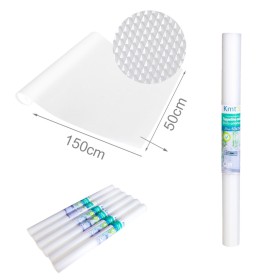6 Pezzi Tappetino per Cassetti Ritagliabile, Rivestimento Non-Adesivo EVA Plastica Antiscivolo Versione a Quadretti 50x150cm