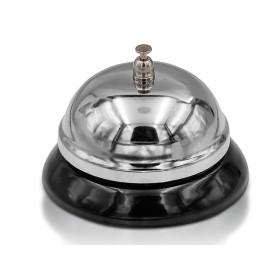 Campanello Da Tavolo Argento Per Cucina Reception Albergo Hotel Ristorante 8,5X5,5cm