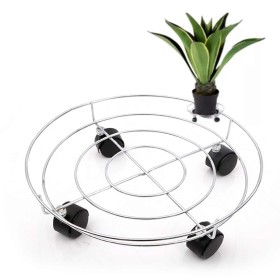 Supporto Portaoggetti a 4 Ruote per la Bombela del Gas Piante Vasi Base Stabilizzante Diametro 28cm