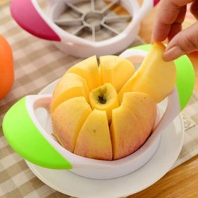 Taglia Mela in Acciaio Inox, Affetta Mele, Pere e Frutta a Torsolo in 8 Pezzi