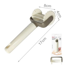 Rullo Tagliapasta Mulifunzione a 2 Rotelle per Stampi Toretellini Pasta Fresca Biscotti Misura 17x8cm Rotella 4cm