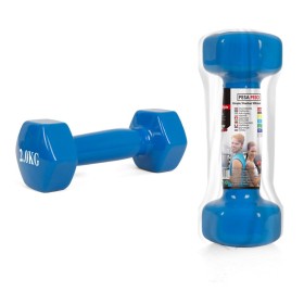 Ghisa Manubrio per Palestra Ricoperto di Gomma 2 Kg
