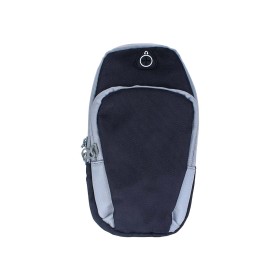 Borsa da Braccio Sportiva Sacchetto Bracciale Porta Cellulare Con Uscita Cavo Auricolari Colore Nero