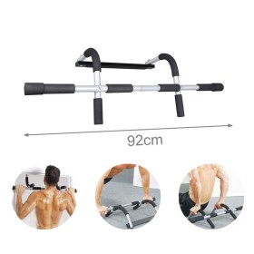 Sbarra da Fitness Multifunzione da Porta per Sollevamento Push up Allenamento Asta per trazioni Max 100kg