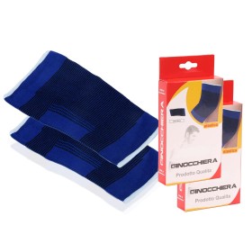 2 Ginocchiere Elastiche Palestra Ginocchiera Sportiva per Uomini e Donne Colore Blu