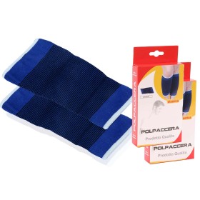 2 Polpaccere Elastiche Palestra Polpaccera Sportiva per Uomini e Donne Colore Blu
