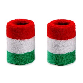 2 Polsiera Tricolori Fascia da Polso Elastica Per Sport Palestra Lavoro