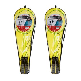 4pcs Racchette Badminton per Principianti per Pratica Forma Classica con Custodia Colore Assortito Impugnatura Gommata