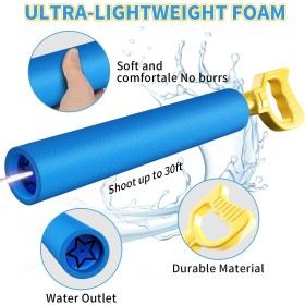 Tubo Spara Acqua con Manico Ergonomico 45cm Colori Assortiti