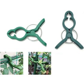 10 Pezzi Clips per Piante Sostegno per Piante Rampicanti Pinze a Morsetti Per Giardino 70mm