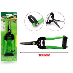 Forbici Cesoia Tagliarami 180mm Con Molla Rami Massimo Tagliabile 12mm per Potatura Giardinaggio Professionale