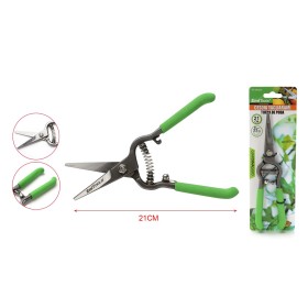 Forbici Cesoia da Potatura 210mm Con Molla Rami Massimo Tagliabile 15mm per Potatura Giardinaggio Professionale
