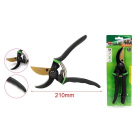 Forbici Cesoia Tagliarami 210mm Con Molla Rami Massimo Tagliabile 22mm per Potatura Giardinaggio Professionale