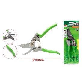 Forbici Cesoia Tagliarami 210mm Con Molla Rami Massimo Tagliabile 22mm per Potatura Giardinaggio Professionale