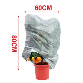 6 Pezzi Cappuccio Protettivo per Piante Materiale TNT 17g/m² 60X80cm Sacco Protezione Alberi Inverno