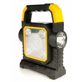 Torcia Led Solare Lanterna da Campeggio Ricaricabile USB e Solare 8W Batteria 2400mAh
