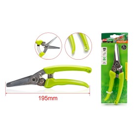 Forbici Cesoia Tagliarami 195mm Con Molla Rami Massimo Tagliabile 8mm per Potatura Giardinaggio Professionale