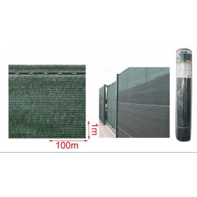 Tessuto Ombreggiante Verde Scuro 1m X 100m per Recinzioni Coperture