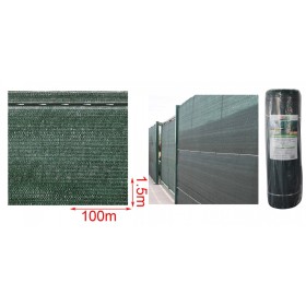 Tessuto Ombreggiante Verde Scuro 1,5m X 100m per Recinzioni Coperture