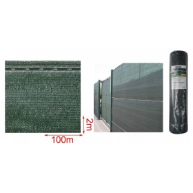 Tessuto Ombreggiante Verde Scuro 2m X 100m per Recinzioni Coperture