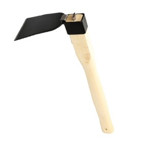 Zappa Piatta da Giardino in Acciaio con Manico in Legno L38 x W7.2 x H15.2cm Strumento di Trapianto di Giardino Domestico
