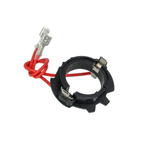 2 Pezzi Portalampada Kit Full Led e HID Xenon H7 Per VW JETTA GOLF IV 4 GOLF V 5 Alimentazione Con Spina 2 Fili Foro 23mm Montaggio Semplice