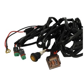 Kit Cablaggio 12V Con Interruttore Rele 80A Fusibile 30A Con Doppio Connettori DT Per Installazione Barra Led Su Jeep Fuoristrada