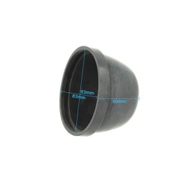 2 Pezzi Tappo Coprifaro Cuffia In Gomma 83mm Per Trasformazione Hid Xenon e Kit Full Led