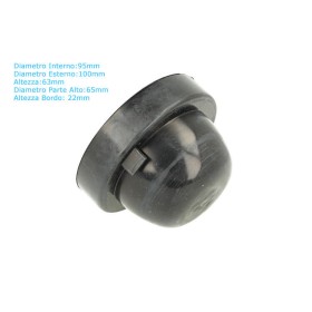 2 Pezzi Tappo Coprifaro Cuffia In Gomma 95mm Per Trasformazione Hid Xenon e Kit Full Led