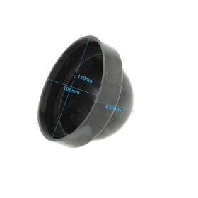 2 Pezzi Tappo Coprifaro Cuffia In Gomma 100mm Per Trasformazione Hid Xenon e Kit Full Led