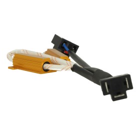 2 Pezzi Filtro Portalampada Resistenza Per Lampada Led H4 No Errore Warning Canceller Con Doppia Resistenza 50W 5 Ohm