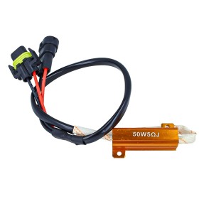 2 Pezzi Filtro Portalampada Resistenza Per Lampada Led H8 H11 No Errore Warning Canceller 50W 5 Ohm