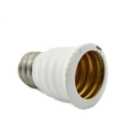 2 PZ Convertitore Adattatore Portalampada Per Lampada Led Attacco Da E12 A E14