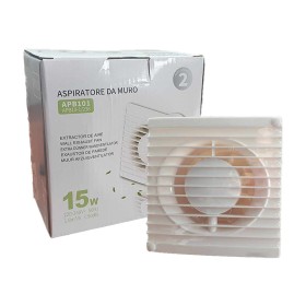 Ventola di Aspirazione 15W 1.9m3/h 50dB Aspiratore da Muro per Bagno Cucina 220V 240V 50Hz