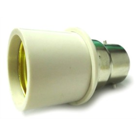 2 PZ Convertitore Adattatore Portalampada Per Lampada Led Attacco Da B22 A E27