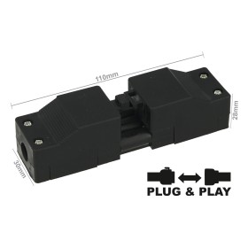Connettore Innesto Con Pressacavo Montaggio Su Cavo 3 Pin Collegabile Maschio e Femmina Pluggable IP30