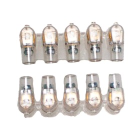 Morsetti Unipolari 2 Stecche da 5 Pezzi Sezione 2.5 mm²