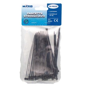 50 Pezzi Fascette Stringicavo Nero 2,5 X 100 MM
