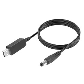 Cavo Convertitore Di Tensione Da USB 5V a Jack DC 5,5X2,1mm 12V Lunga 1M
