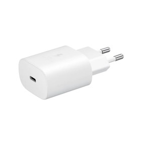 Caricatore USB C 25W Bianco Caricabatterie PD Ricarica Ultra Rapida 5V 3A 9V 2,77A