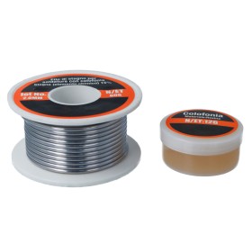 Filo Stagno Per Saldature 2mm 60g + Pasta Flussante per Saldatura