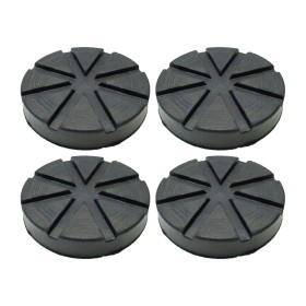 4 Pezzi Tamponi a Cuffia in Gomma Tondo per Ponti Sollevatori Diametro 123mm Spessore 30mm