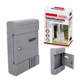 Cassetta Postale Modello Moderno Chiusura a Chiave Colore Grigio 205x65x291mm