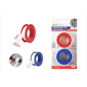 2 Pezzi Nastro in Teflon Sigillante per Filettatura PTFE 12mm X 10MT Per Riparazioni Idrauliche