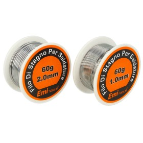 Kit Filo Stagno Per Saldature 1mm X 60g 2mm X 60g