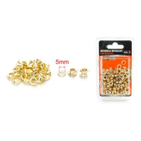 80pcs Occhielli Autoperforanti In Ottone Ø5mm