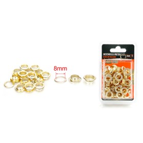 40pcs Occhielli Autoperforanti In Ottone Ø8mm