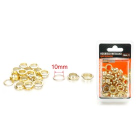 30pcs Occhielli Autoperforanti In Ottone Ø10mm