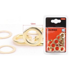 20pcs Occhielli Autoperforanti In Ottone Ø12mm